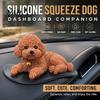 Dog Shape Calming Toys Stress Relief Toy for Car Dashboard Decor, Puppy Squeeze Animal Anti-Anxiety Sensory with Anti-slip Mat, Soft