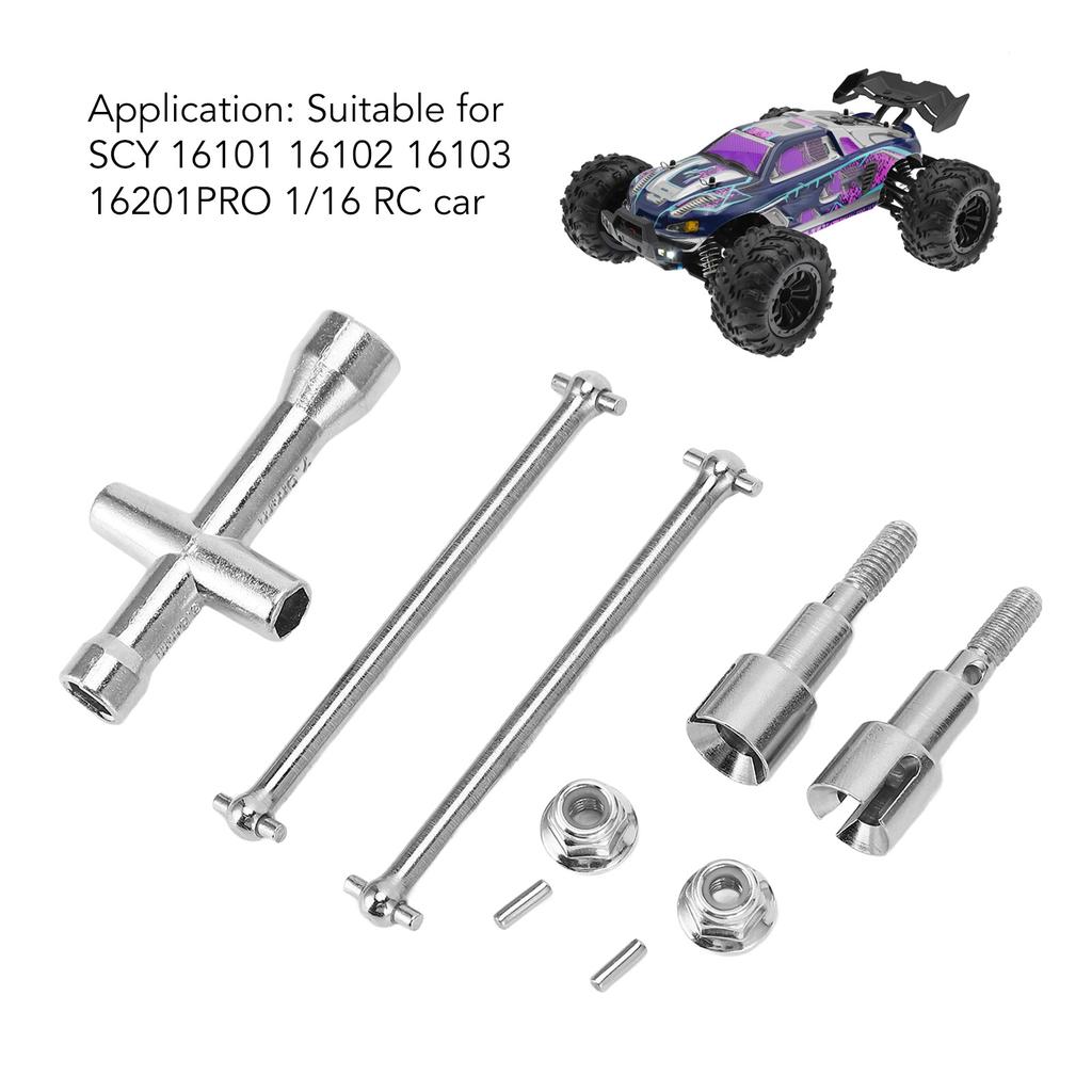 RC Rear Drive Shaft High Hardness Steel Rustproof for SCY 16101 16102 16103 16201PRO 1/16 RC Car