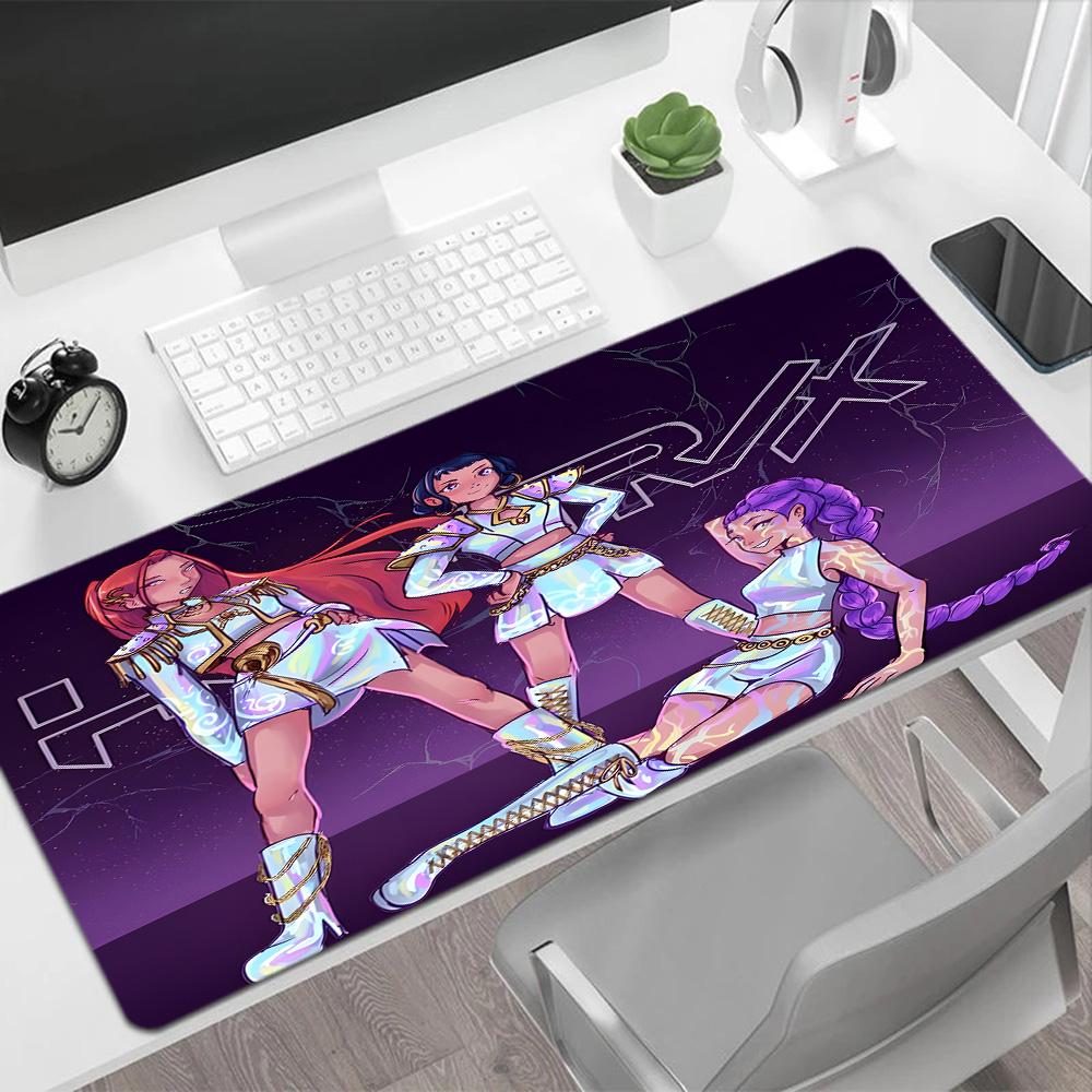 Fantasy Friends Adventure Gaming Mouse Pad Desk Mat Ultra-Long Desk Mat Non-Slip Rubber Bottom Computer Decor Item Office Use