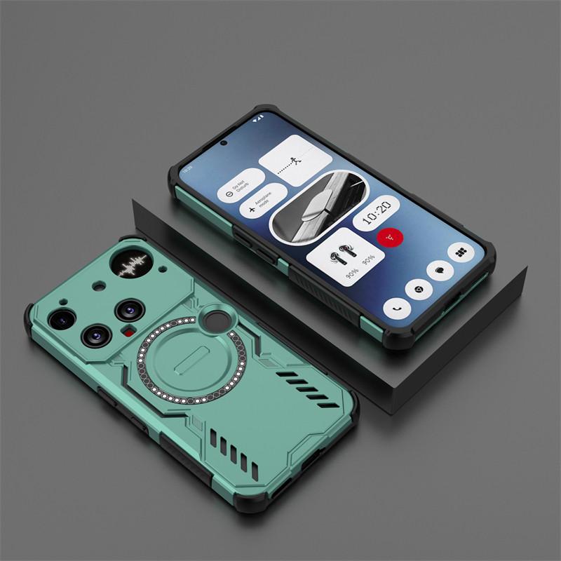 Für Nothing Phone 3 Hülle Nothing Phone 3a Pro Stoßfest Magnetische Adsorption Kabelloses Laden Rückseite Für Nothing Phone 3 Hülle