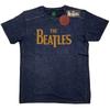 T-shirt The Beatles 'Drop T Logo' Niebieski Snow Wash - NOWY T-shirt Unisex