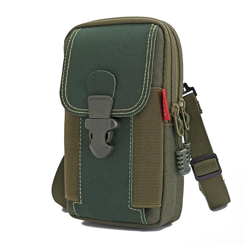 Men's 6.8" Wear-Resistant Multifunctional Phone Bag Fanny Pack with Belt Loop for Work Sites