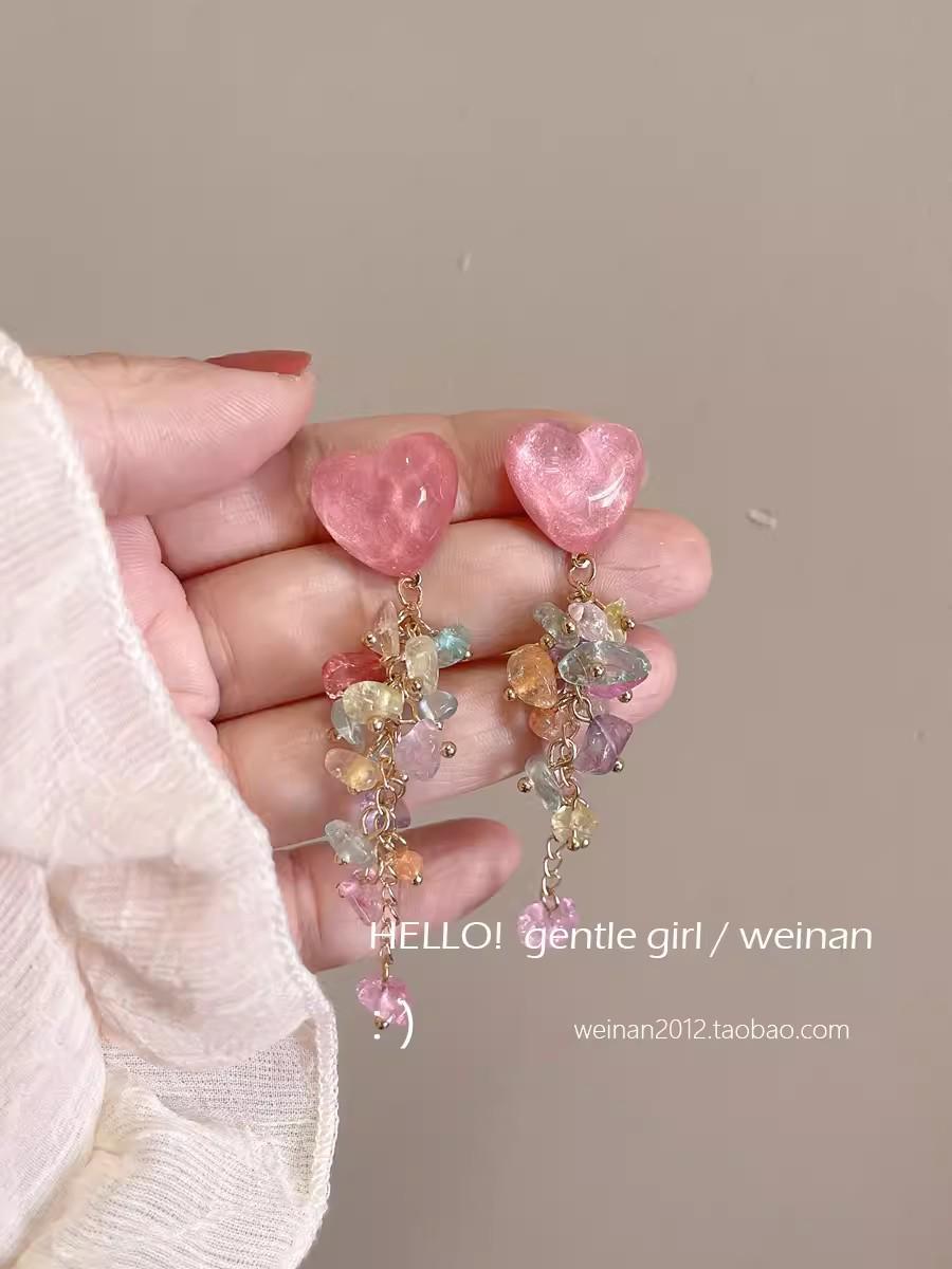 

Трендовые красочные серьги-пусеты с цветами для женщин - Летний свежий дизайн