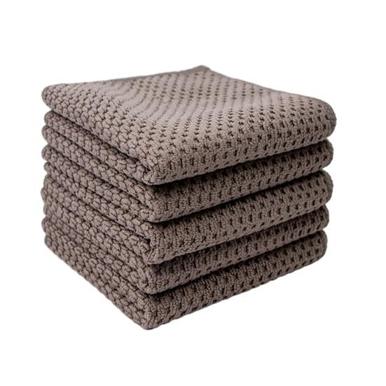 5 Stück Mikrofaser-Geschirrtücher Saugfähiges Lappen Küche zum Spülen von Geschirr Reinigungstuch Strukturiert Wiederverwendbar Wischen von Glaswaren