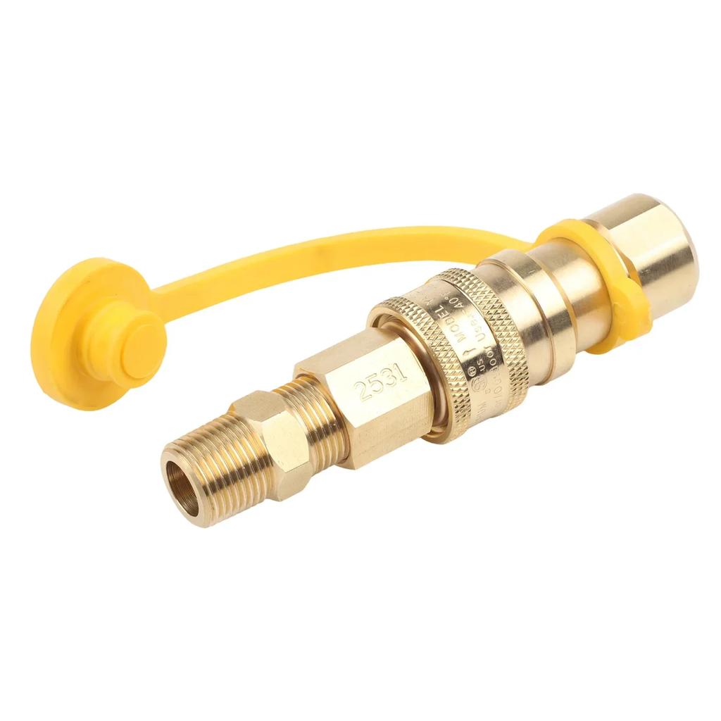 Teile Erdgas Schnellkupplung Propan Gas Ersatz Massives Messing Geeignet zum Grillen 3/8 Zoll Zubehör