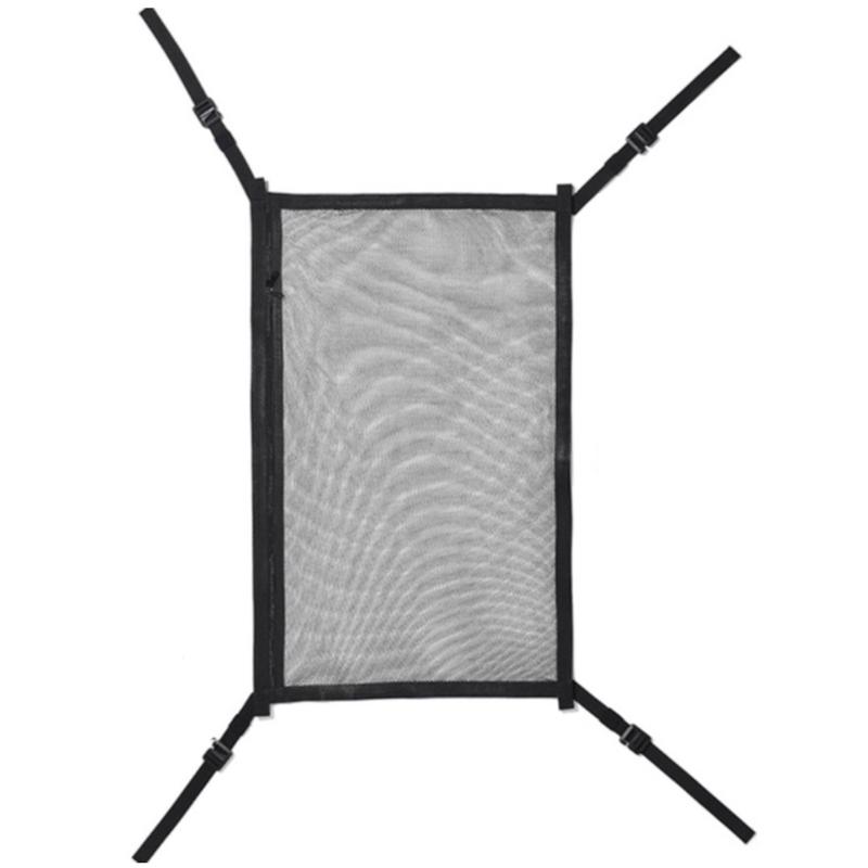 Car Ceiling Cargo Net Pocket Compatible with Vans and SUVs Adjustable Double-Layer Ceiling Storage Net Car Ceiling Storage Bag