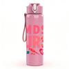 1PC MDS Nurse Color Heart Text 750ml Color Plastic Sports Water Bottle Leakproof Flip Straw Lid Suitable for Sports Office Home Use