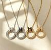 Elegant Cat Pendant Necklace: Fresh Design with Micro-Set Zircons for Women - Light Luxury & High-End Feel; Perfect Clavicle Chain Accessory.