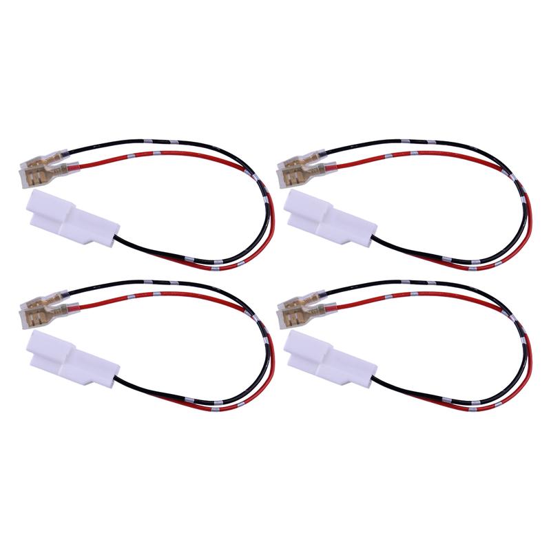 4Pcs Door Speaker Wire Harness Cable Plug Adapter 72-7300 Fit for Hyundai Sonata Santa Fe KIA Optima Soul Forte Sorento Speaker