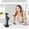 REYGEAK Camera Mount Stand Base for DJI Osmo Pocket 3,Non-Slip Stable Desktop Mount,Silicone Base Gimbal Support Adapter Stabilizer for Osmo Pocket 3