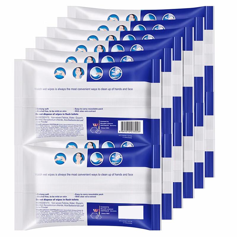 Walch Aloe Cleansing Wet Wipes, 10ct X 12 Bags