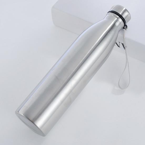 Stainless Steel Water Kettle with Leak-Proof Spiral Lid Food Grade BPA-Free Corrosion Resistant Dishwasher Safe Drink Container Sports Bottle