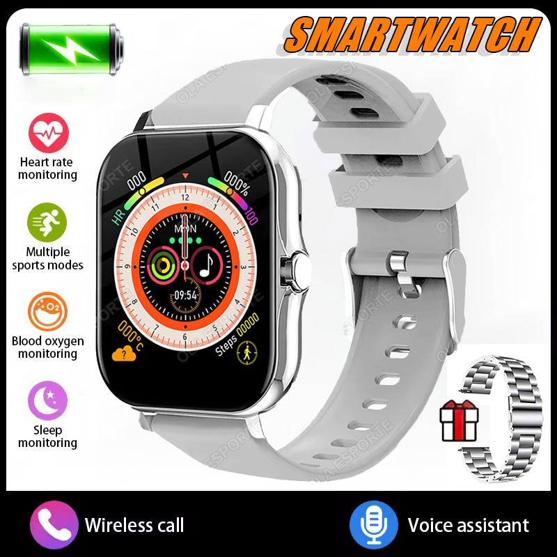 New Smart Watch Android IOS Phone 1.44 Inch Color Screen Bluetooth Call Blood Oxygen/Pressure Monitoring Smart Watch Women Men