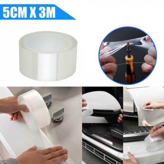 Clear Strip Accessories Car Door Sill Protector Scuff Plate Trim Sticker Strip