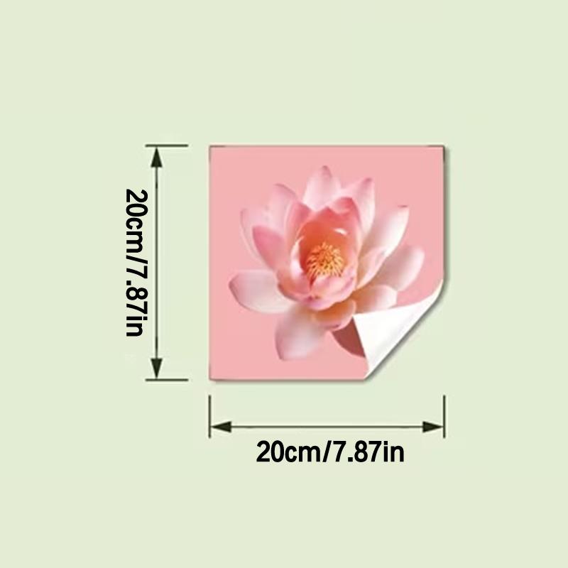 Светящаяся в темноте наклейка на унитаз «Лотос», светящаяся цветочная наклейка, самоклеящаяся съемная наклейка, наклейка на стену, наклейка на мусорные баки
