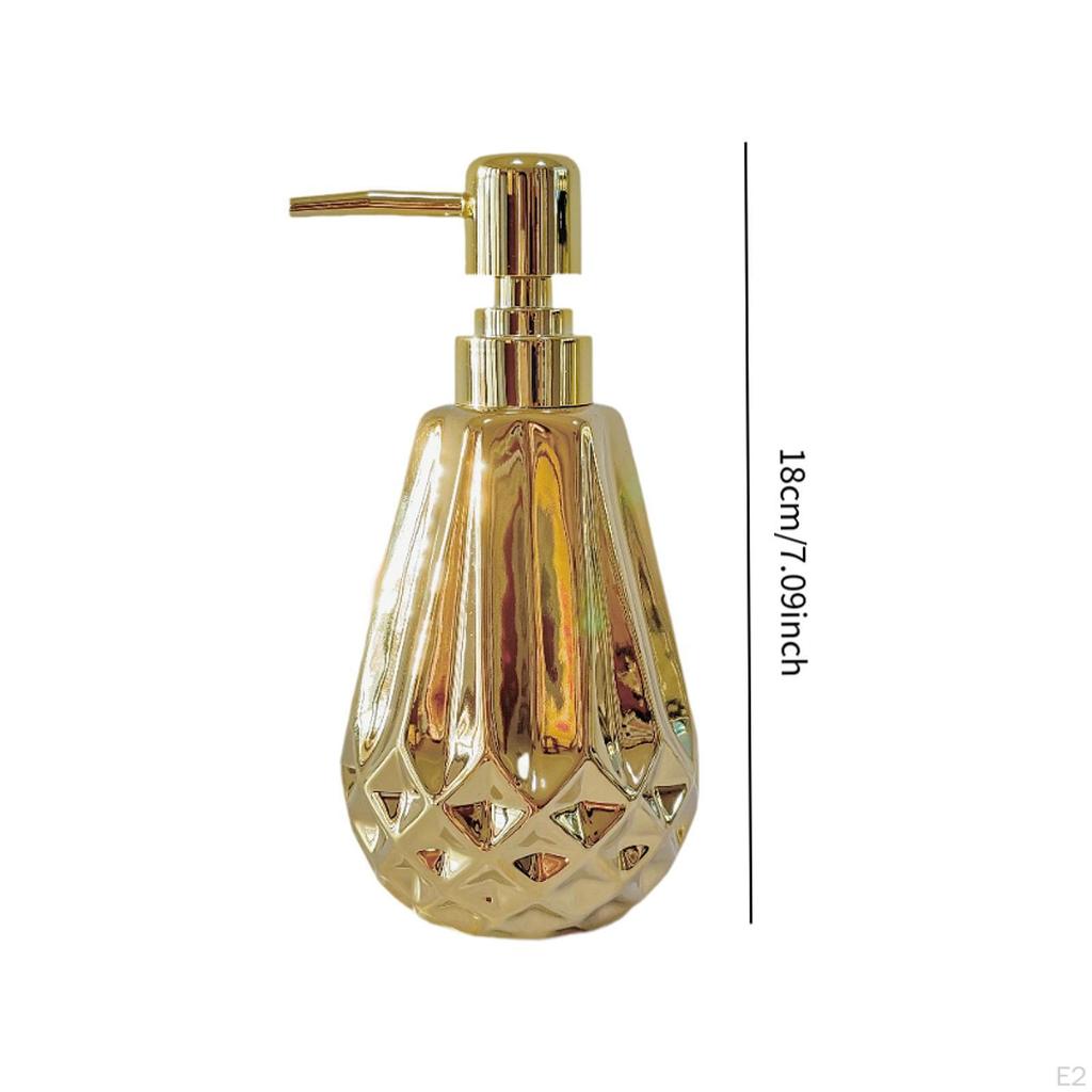 Dozator de săpun cu pompă, sticlă goală, pentru salon, multifuncțional, ceramică robustă