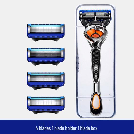 High-Quality Five-Layer Blade Men's Manual Razor - Universal Fit Gillette Head