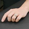 High-End Unisex Titanium Steel Zircon Couple Rings – Diamond Rings for Men & Women, Hot Selling Jewelry