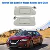 Gray ABS Car Sun Visors with Lights (Left & Right Pair)