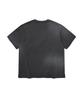 COVERNAT WOMAN Oversized Pigment Copper Logo T-Shirt Charcoal