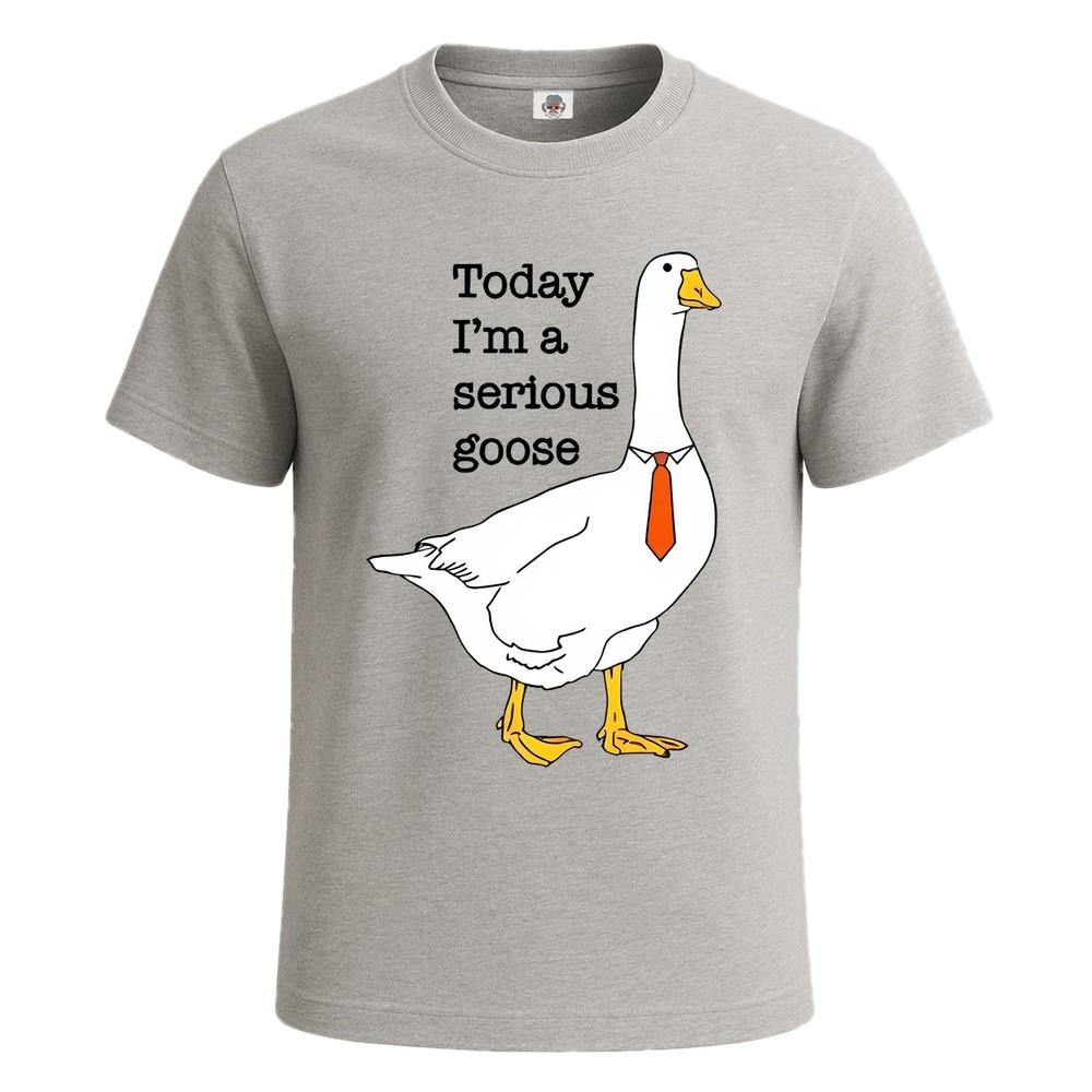 Today im a serious goose silly goose cute mens t shirt joke gift funny tee top 2XL
