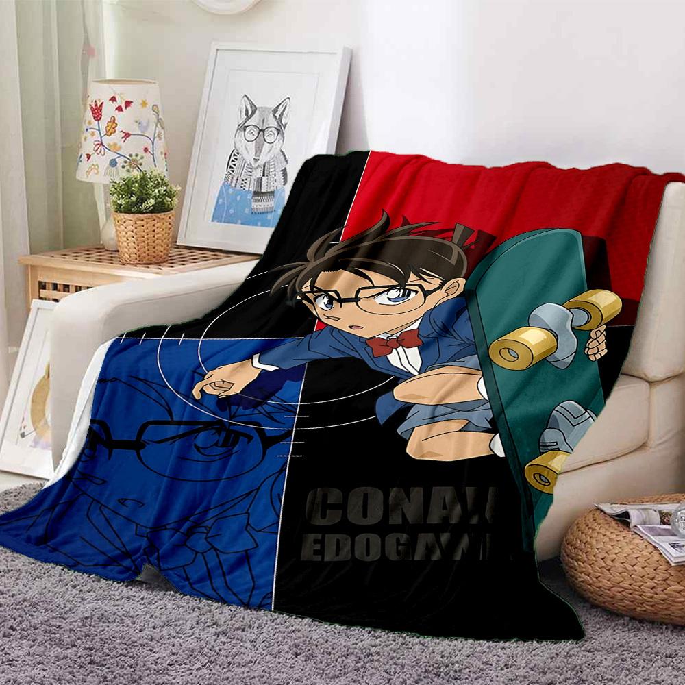 

1pc Detective Conan Soft & Warm Flannel Blanket, Multi-Purpose Throw Blanket for Couch, Sofa, Office, Bed, Camping, Travel 112 130cmx150cm