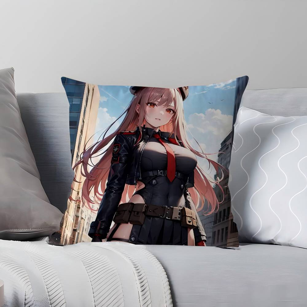 

Game-N-Nikke Эмма Наволочка Спальня Диван Декоративная Наволочка на Подушку С Молнией Мягкая Наволочка 12x12Inch