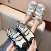 Ugly cute thick-soled bag head sandals for women in summer wear new breathable hollow sports dad hole shoes