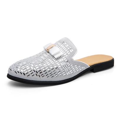 Herre halvsko for menn Strass Luksus Loafers Mann Mann Mote Fritidssko Mules