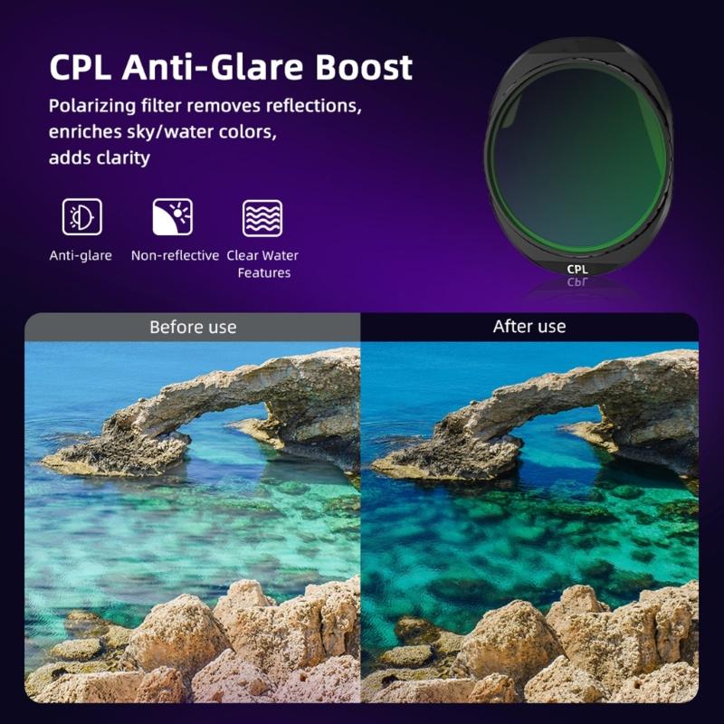 Camera Lens Filters for 4 Aluminum Frame Protective Filter CPL ND8 ND16 ND32 Filter Optical Glass