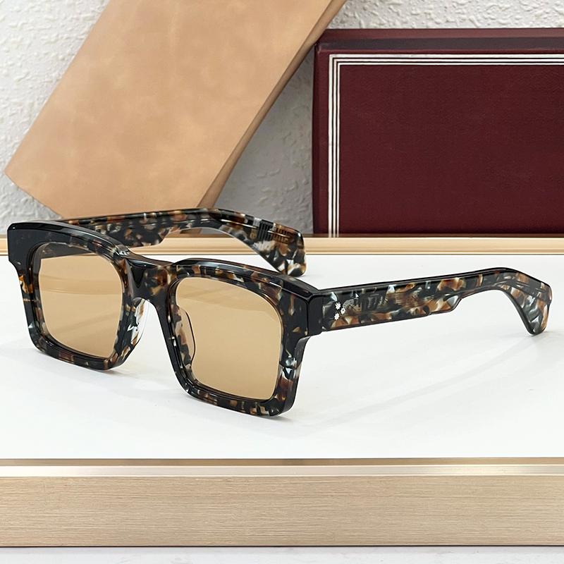 Big Square Handmade Acetate Sunglasses Classical Men Uv400 High Street Style Vintage Prescription Eyeglasses with Case