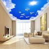 Ceiling Wallpaper Blue Sky And White Clouds Murals For Living Room Apartment Ceiling Wall Mural Wallpaper