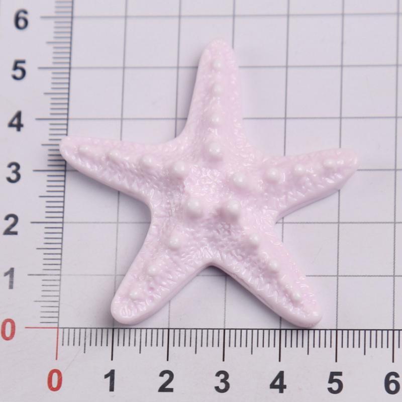 10Pcs Premium Resin Starfish Flatback Cabochons Realistic Sea Star Charms for DIY Candle Decor Coastal Style Jewelry Making Accessories