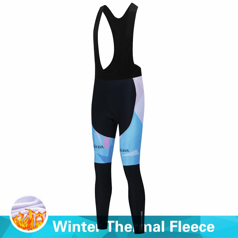 Warm 2023 Salexo Winter Thermal Fleece Cycling Clothes Women Jersey Suit Outdoor Bike MTB Clothing Bib Pants Set Ropa Ciclismo