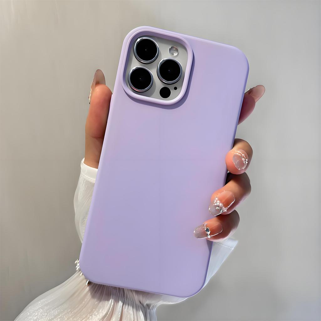 Silicone Phone Case for iPhone 16 15 14 13 12 11 Pro Max XR XS XS Max 7 7Plus Full Protective Cover