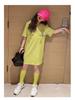 Korean-Style Hooded Princess Dress for Girls - Short-Sleeved, Summer T-Shirt Style for Kids