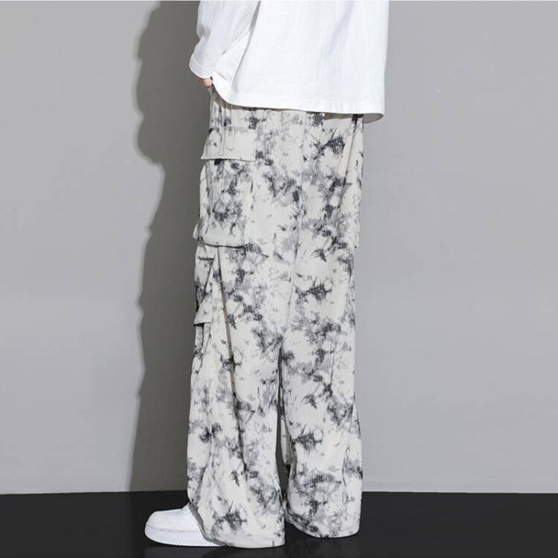 Spring Autumn Sweatpants Men Casual Wide Leg Straight Trousers Male Baggy Sweat Pants