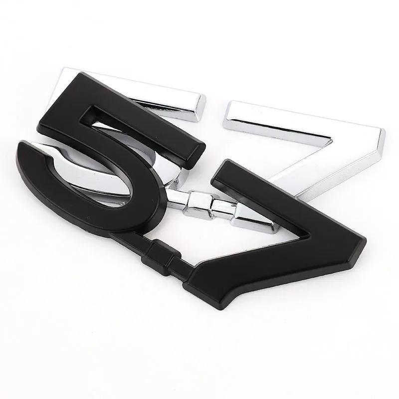 3D Metal Car Emblem Badge Body Trunk Decals Sticker For Jeep Dodge 5.7 LITER HEMI Logo Ram 1500 2500 3500 Challenger Charger ALU1