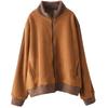 Coat for Women Cotton Autumn Winter Thickened Casual Oversize Double-sided Cardigan Zipper Jacket
