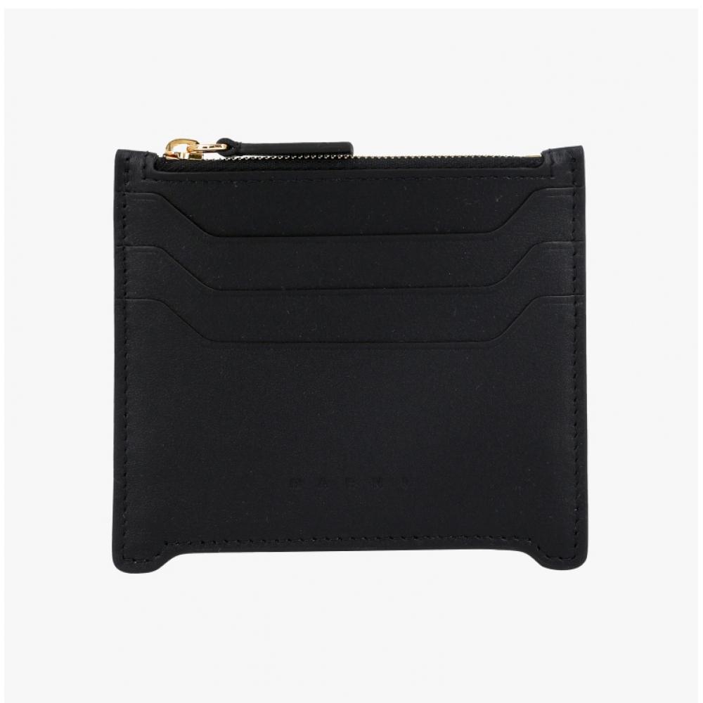 Marni Trunkaru Calfskin Zip Card Wallet Pfmo0112u0 P6948 00n99