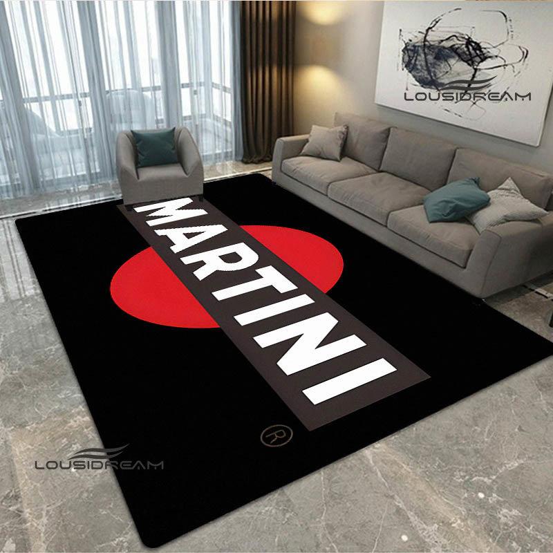 Martini Racing Teppich Eingang Rutschfeste Fußmatte Waschbarer Küchenteppich Wohnzimmer Flur Teppiche Badezimmer Bad Türmatten