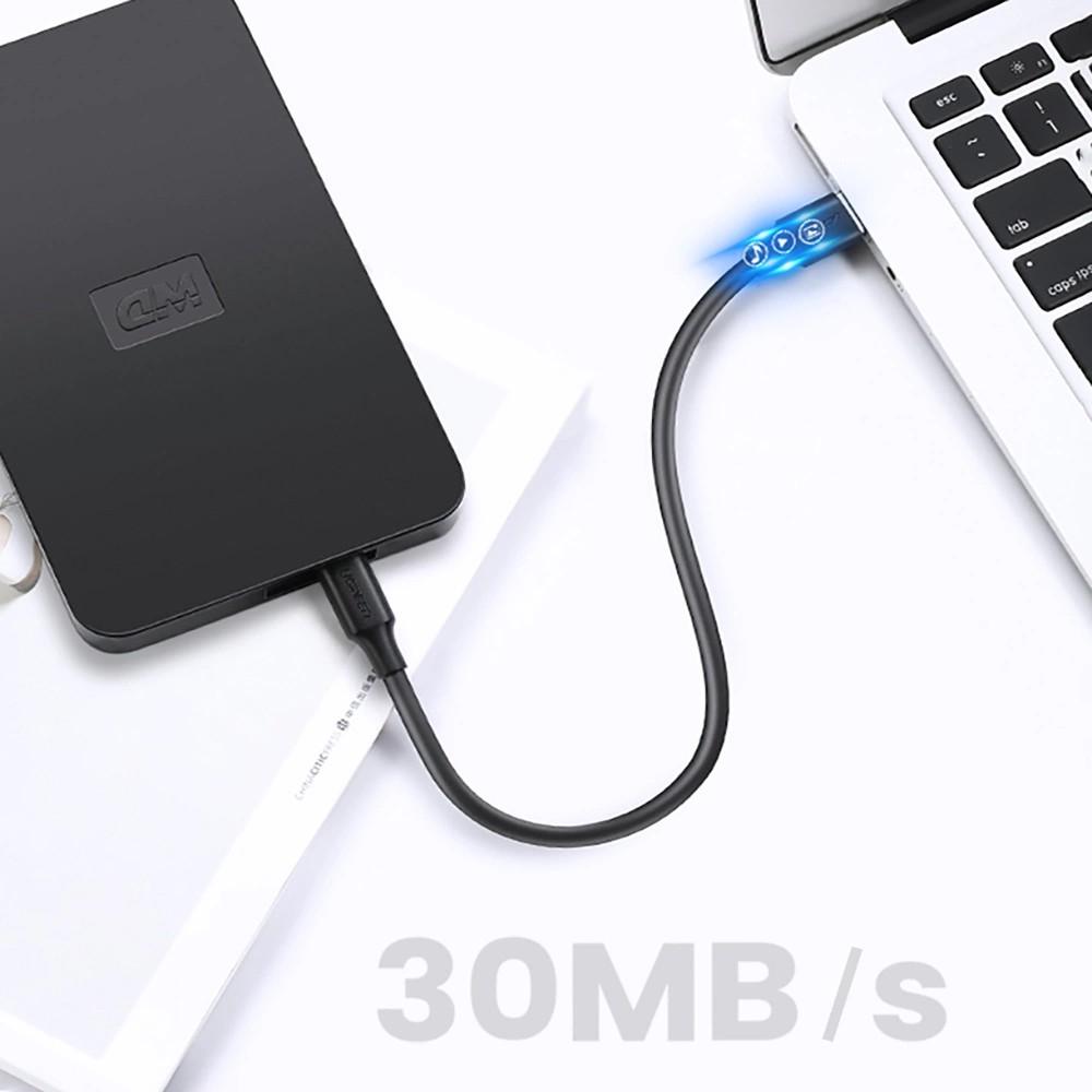 Ugreen 5-pin Gold-plated USB - Mini USB Cable 0.25m Black (US132)