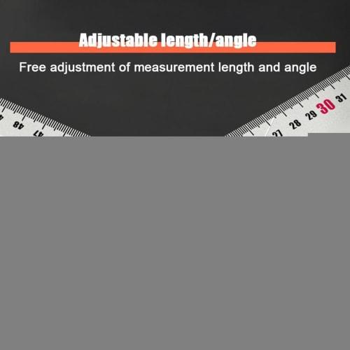 T-square, Aluminum Alloy Sliding T-square, Woodworking Ruler, Marking Gauge, Adjustable Angle, Positioning Scribe Tool, Architect T-square, Carpentry,