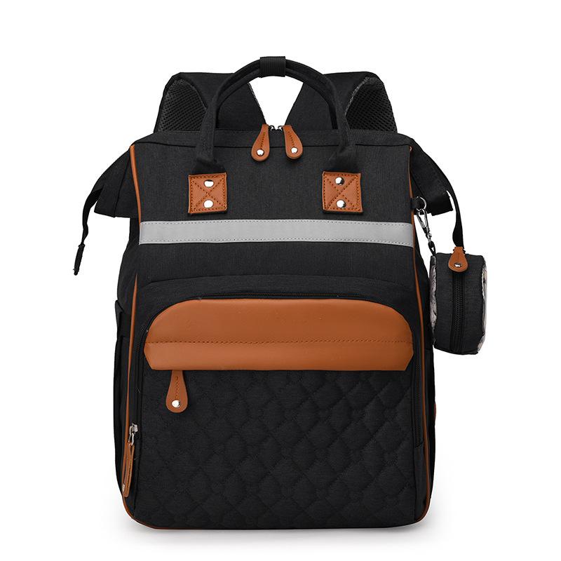2024 High-End Winter Mommy Backpack: Wet & Dry Separation, Large Capacity, Double Shoulder, Perfect for Outings with Baby.