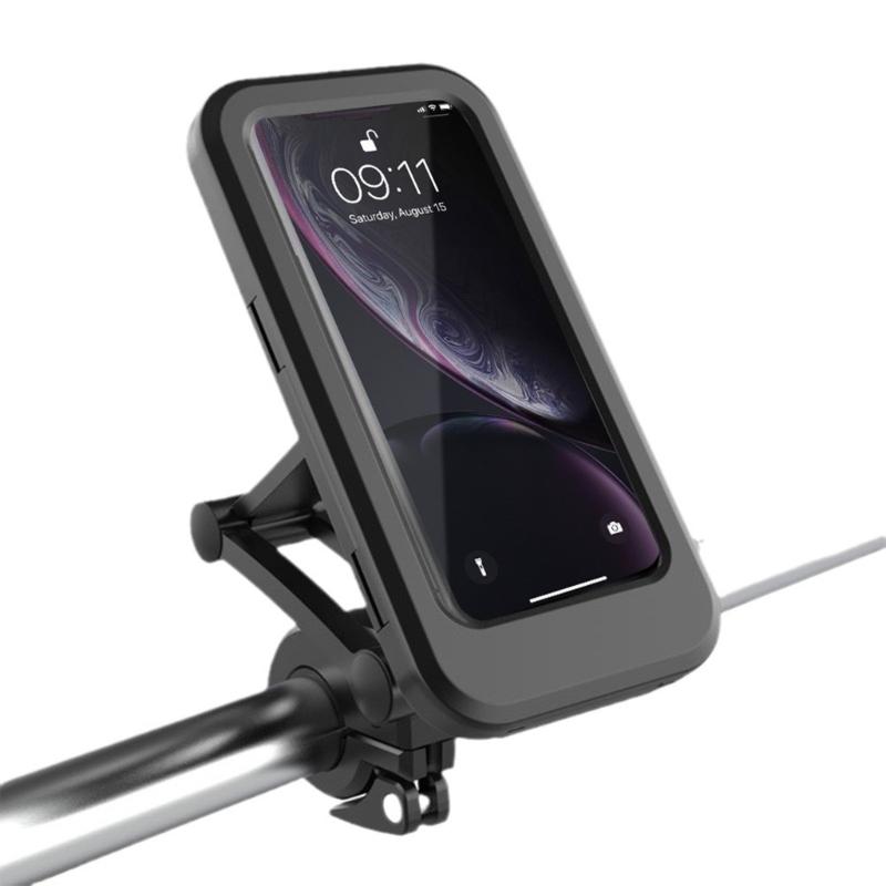 Universal Motorcycle Phone Holder Waterproof Not Vibration Handlebar Mobile Phone Mount Adjustable Height for Bicycles