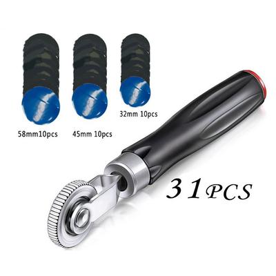 3 Größen Reifenflickenroller 30 Stück 34/42/58mm Zubehör
