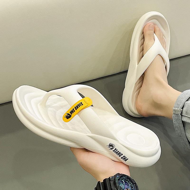 2025 Foreign Trade Large Size Men's Fashion Flip-flops EVA Thick-soled Casual Cool Slippers Outer Wear Pinch Foot Beach Shoes