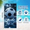1 Stück Fußball-Mikrofaser-Badetuch - Leicht Schnelltrocknend Weich Geeignet für Fitnessstudio, Strand, Urlaub - Zeitgenössisch Geometrisch