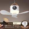Portable Rechargeable USB Fan with Remote Control for Dorm, Bed, Outdoor, and Camping Use