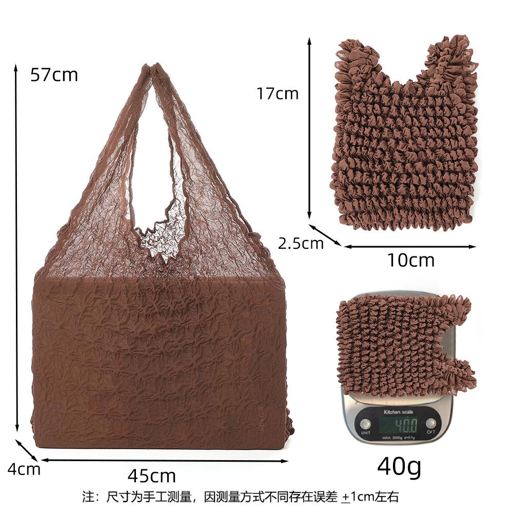 Stretch Magic Pleated , Bubble , Eco-friendly Handbag, Toy Clothing Storage Bag, Shopping Bag Organizer Tote Bag